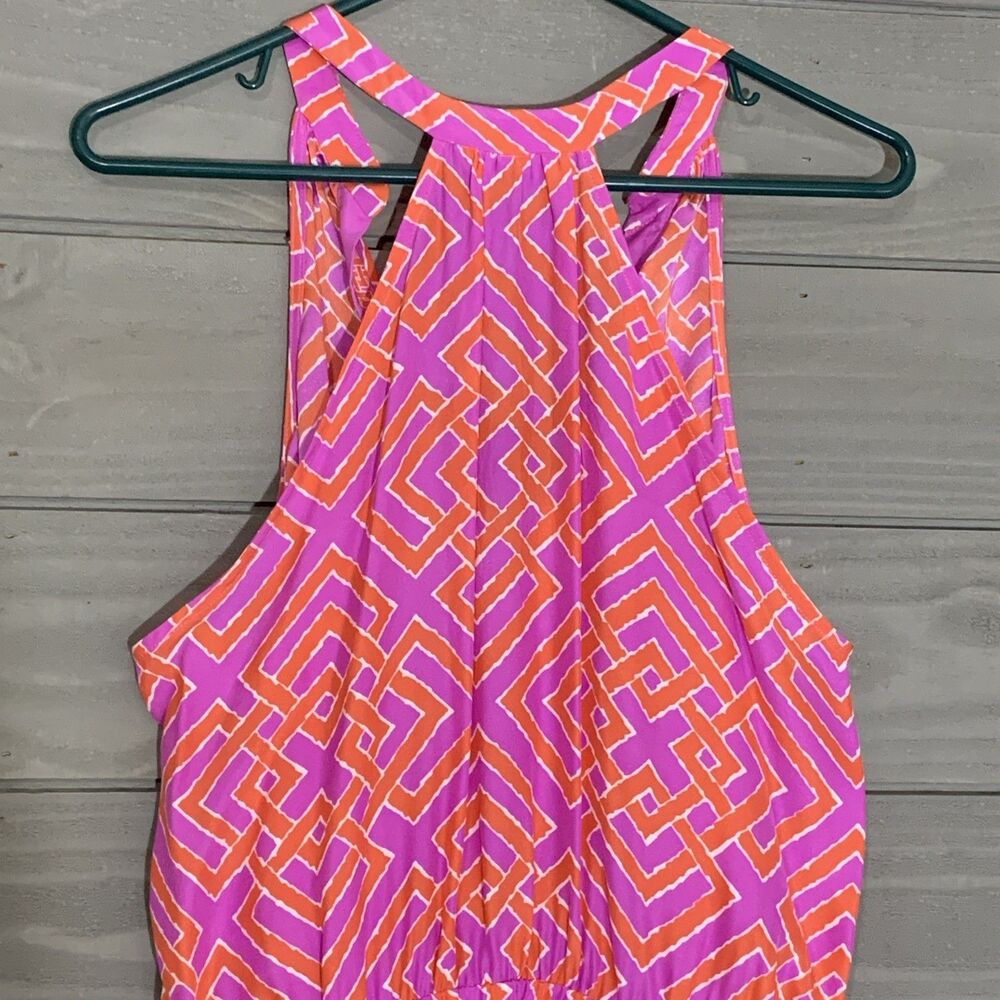 Alice & Trixie 100% Silk Dress Sundress Mini Womens L  Summer Beach Vacation - Picture 6 of 11